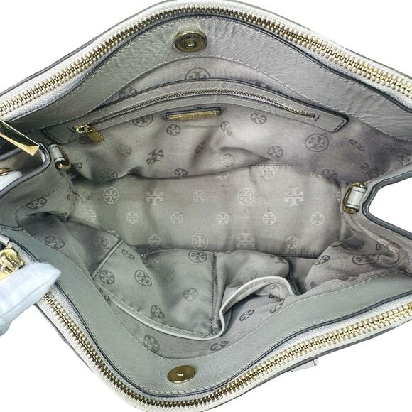 Tory Burch Leather Robinson Double Zip Tote - 12.5” x 8.5” x 5” - Picture 2 of 11